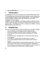 Предварительный просмотр 52 страницы Topcom BPM WRIST 2301B User Manual