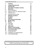 Preview for 16 page of Topcom BPM WRIST 2501 User Manual