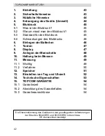 Preview for 42 page of Topcom BPM WRIST 2501 User Manual