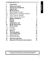 Preview for 3 page of Topcom BPM Wrist 3301 User Manual