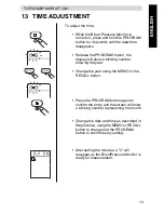 Preview for 13 page of Topcom BPM Wrist 3301 User Manual