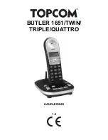 Topcom BUTLER 1651 (Dutch) Handleiding preview