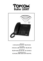 Предварительный просмотр 1 страницы Topcom Butler 1800T User Manual