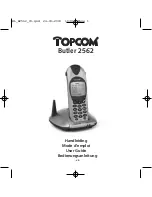 Предварительный просмотр 1 страницы Topcom BUTLER 2562 User Manual