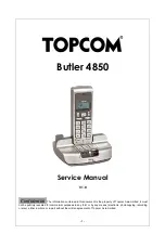 Topcom BUTLER 4850 Service Manual предпросмотр