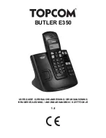 Preview for 1 page of Topcom Butler E350 User Manual