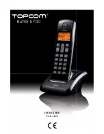 Preview for 1 page of Topcom Butler E700 User Manual