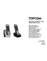 Topcom Butler Outdoor 2010 Short User Manual предпросмотр