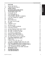 Preview for 3 page of Topcom Cocoon 95 DUO User Manual