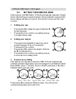 Предварительный просмотр 8 страницы Topcom HBM Watch 1010 Elelgant User Manual