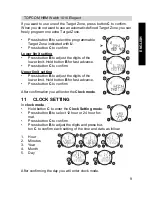 Предварительный просмотр 9 страницы Topcom HBM Watch 1010 Elelgant User Manual