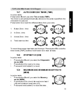 Предварительный просмотр 13 страницы Topcom HBM Watch 1010 Elelgant User Manual