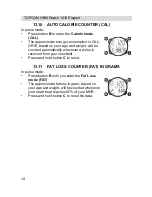 Предварительный просмотр 14 страницы Topcom HBM Watch 1010 Elelgant User Manual