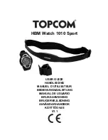 Topcom HBM Watch 1010 Sport User Manual preview