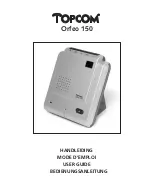 Topcom ORFEO 150 User Manual preview