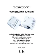 Topcom POWERLAN 6420 MINI Quick Installation Manual preview