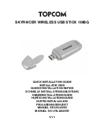 Topcom SKYR@CER 108SG Quick Installation Manual preview