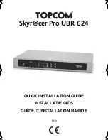 Предварительный просмотр 1 страницы Topcom Skyr@cer Pro UBR 624 Quick Installation Manual