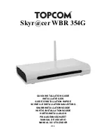 Topcom Skyr@cer WBR 354G Quick Installation Manual preview