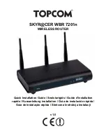 Topcom Skyr@cer WBR 7201 N Quick Installation Manual предпросмотр