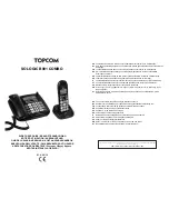 Topcom SOLOGIC B901 COMBO Short User Manual предпросмотр