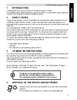 Preview for 3 page of Topcom Speedopulse 1000W User Manual