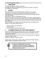 Preview for 76 page of Topcom Speedopulse 1000W User Manual