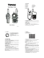 Предварительный просмотр 1 страницы Topcom TwinTalker 1100 User Manual