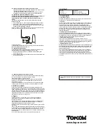 Предварительный просмотр 22 страницы Topcom TwinTalker 1100 User Manual