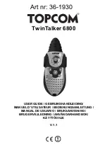 Предварительный просмотр 1 страницы Topcom Twintalker 6800 User Manual