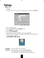 Предварительный просмотр 12 страницы Topcom Xplorer 810 Quick User Manual