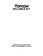 Topcom Xplorer 871 Quick Installation Manual preview