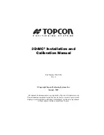 Preview for 3 page of Topcon 3D-MC2 Installation And Calibration Manual