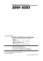 Preview for 60 page of Topcon BM-100 Series Instruction Manual