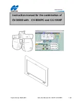 Topcon CC-100XP Instruction Manual preview