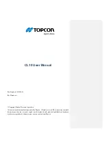 Preview for 1 page of Topcon CL-10 3G User Manual