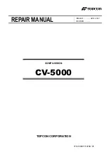 Preview for 1 page of Topcon Compu-Vision CV-5000 Repair Manual