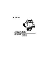 Topcon DL-103 Series Instruction Manual preview