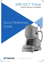 Topcon DRI OCT Triton Quick Reference Manual preview