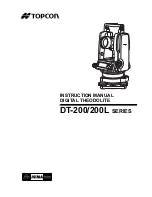 Topcon DT-200 series Instruction Manual preview