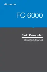 Topcon FC-6000 Operator'S Manual предпросмотр