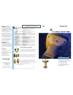 Preview for 1 page of Topcon G3 Manual