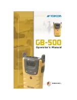 Topcon GB-500 Operator'S Manual preview