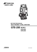 Topcon GREEN LABEL GTS-250 Series Instruction Manual preview