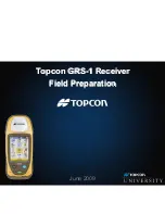 Topcon GRS-1 Manual preview