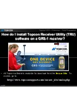 Предварительный просмотр 22 страницы Topcon GRS-1 Manual