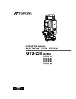 Preview for 1 page of Topcon GTS-230 Series Instruction Manual