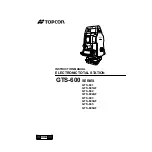 Preview for 1 page of Topcon GTS-600 Series Instruction Manual