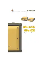 Topcon HiPER GD Operator'S Manual preview