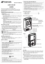 Topcon LS-B10 Instruction Manual preview